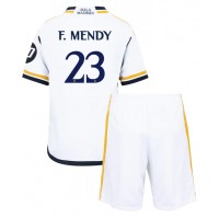 Dětský fotbalový dres Real Madrid Ferland Mendy #23 2023-24 Domácí Krátký Rukáv (+ trenýrky)